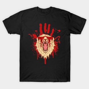 Leo zodiac sign scary blood horror halloween T-Shirt